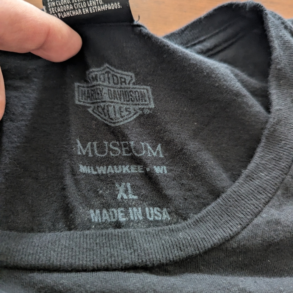 Harley Davidson Museum Milwaukee Wisconsin Black Short Sleeve Tee Size XL - Picture 6 of 6